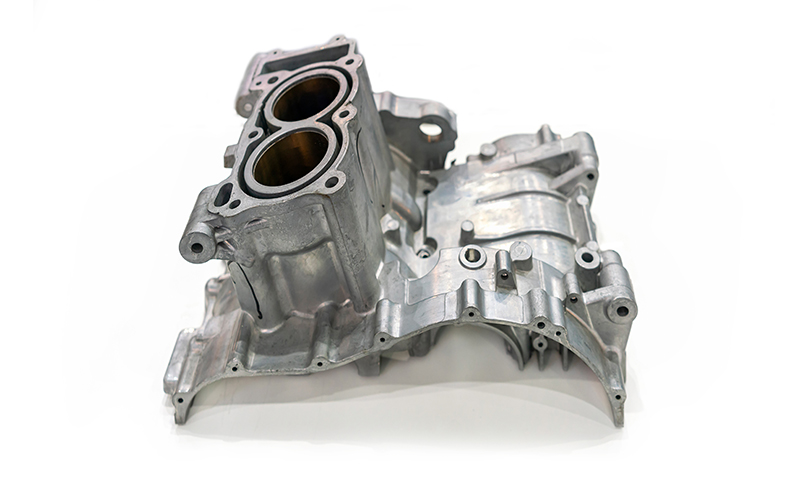 Die-casting of aluminum alloy automobile engine block