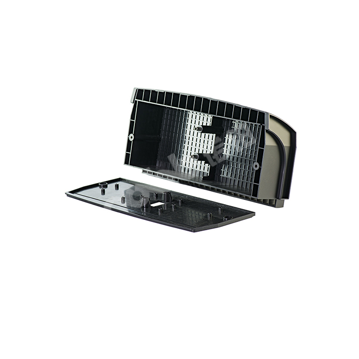 Injection-molded plastic housing