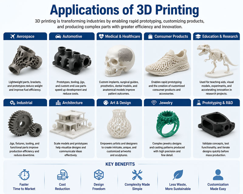 Aplicaciones de la impresión 3D