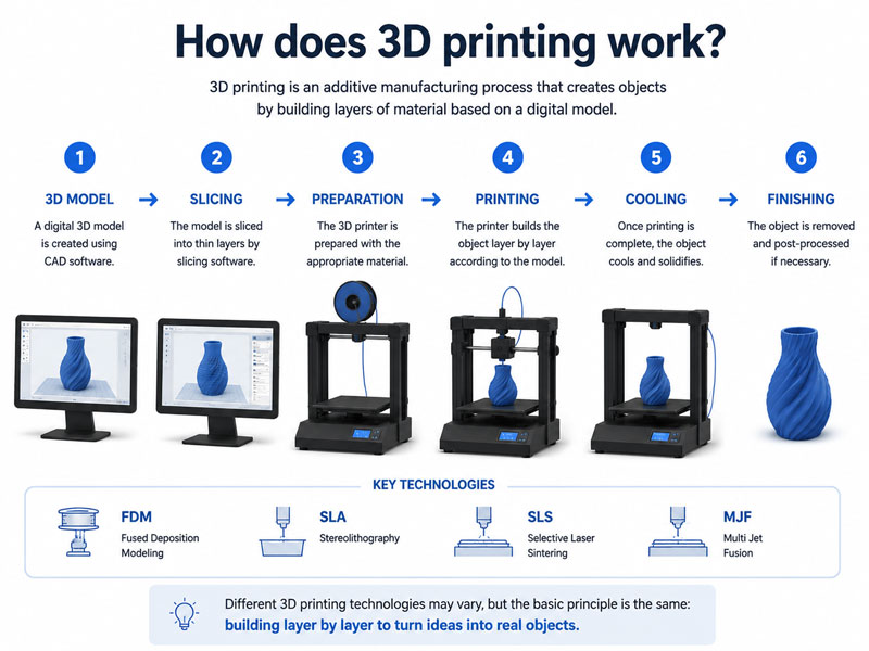 ¿Cómo funciona la impresión 3D?