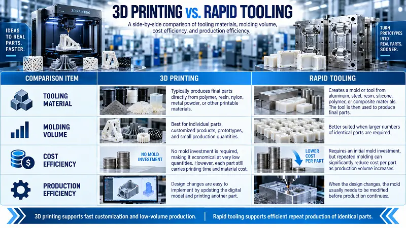 3D Printing vs. Rapid Tooling