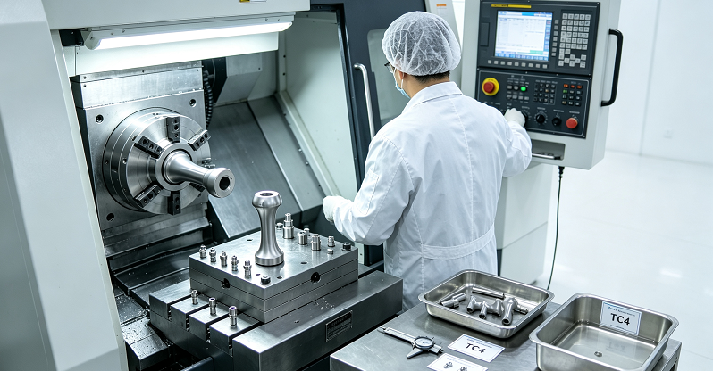 CNC Machining of TC4 Titanium Alloy Medical Parts Guide