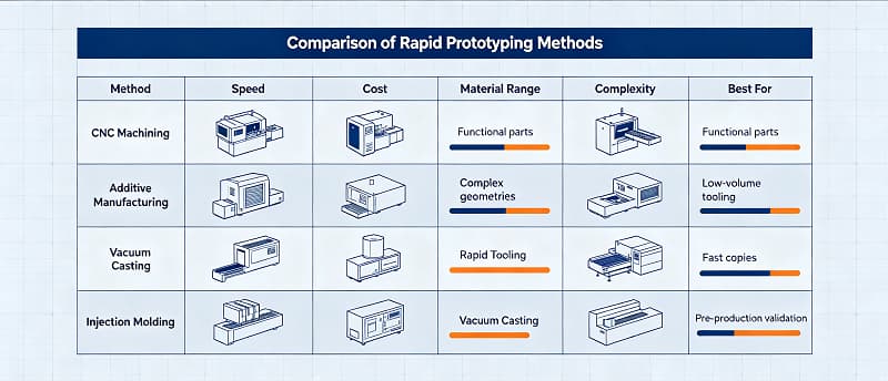 Comparison of Rapid Prototyping Methods