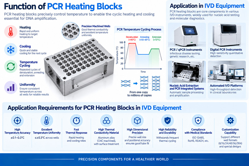 Function of PCR heating blocks and the application requirements of IVD equipment