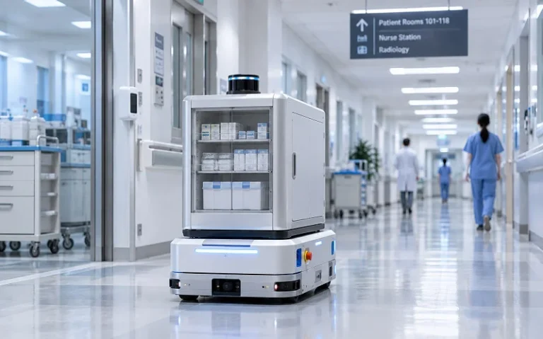 Guía 2026 sobre componentes estructurales y fabricación de robots hospitalarios
