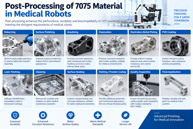 Post Processing of 7075 Material in Medical Robots