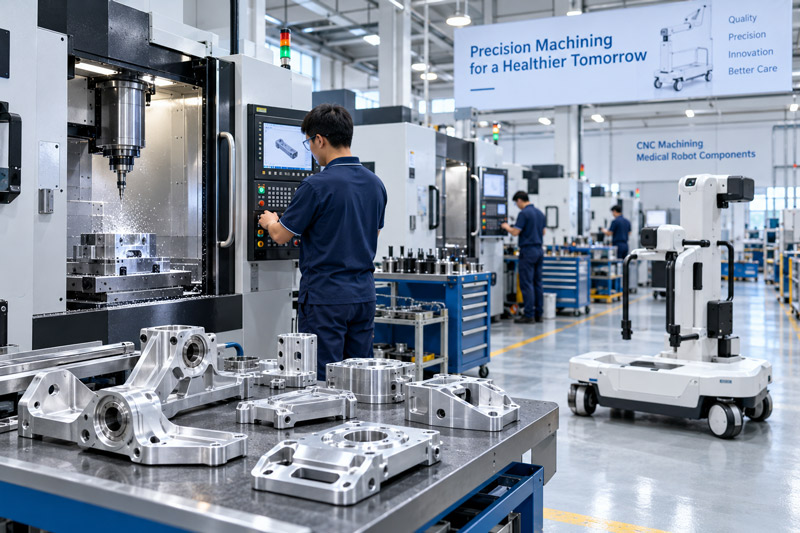 Precision CNC machining equipment workshop