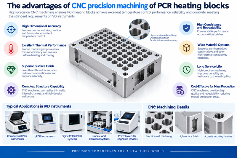 The advantages of CNC precision machining of PCR heating blocks
