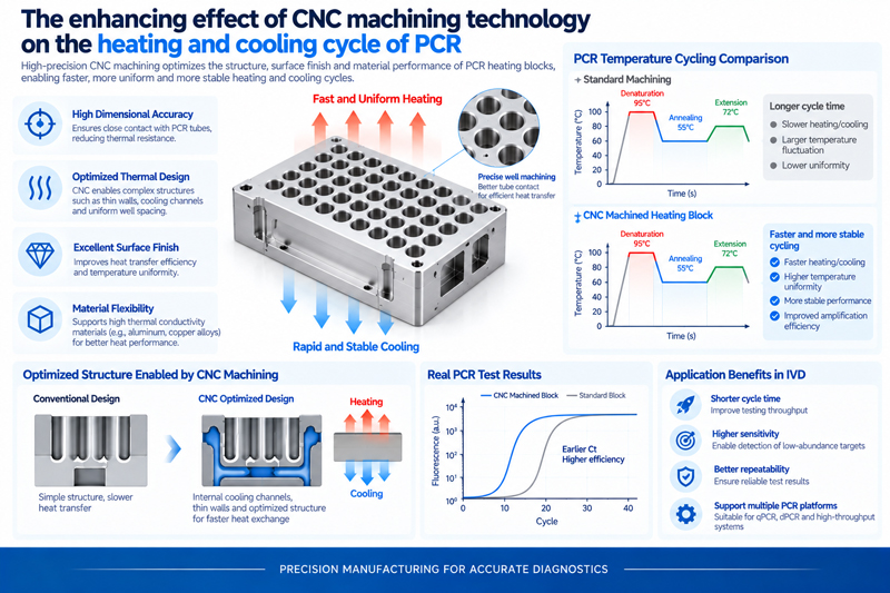 The enhancing effect of CNC machining technology on the heating and cooling cycle of PCR
