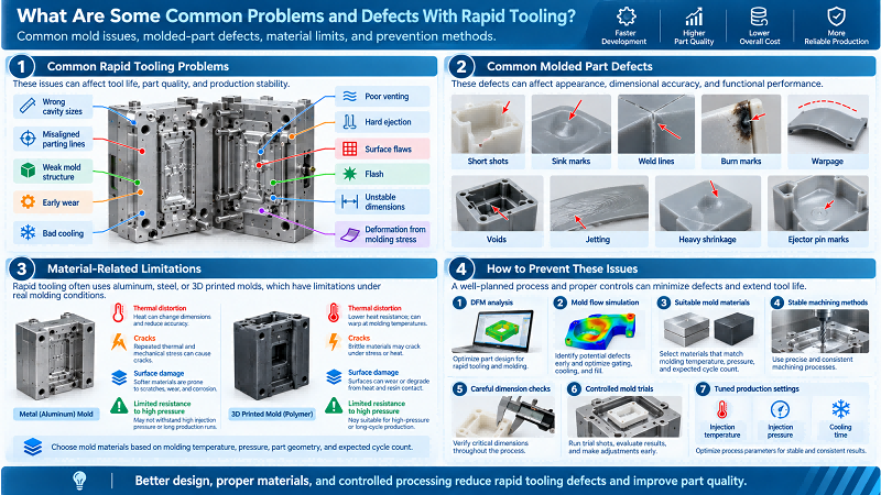 What Are Some Common Problems and Defects With Rapid Tooling