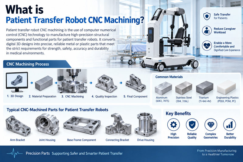 What is Patient Transfer Robot CNC Machining 1