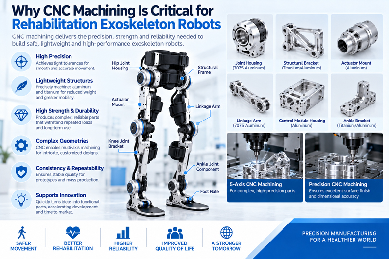 Why CNC Machining Is Critical for Rehabilitation Exoskeleton Robots 1