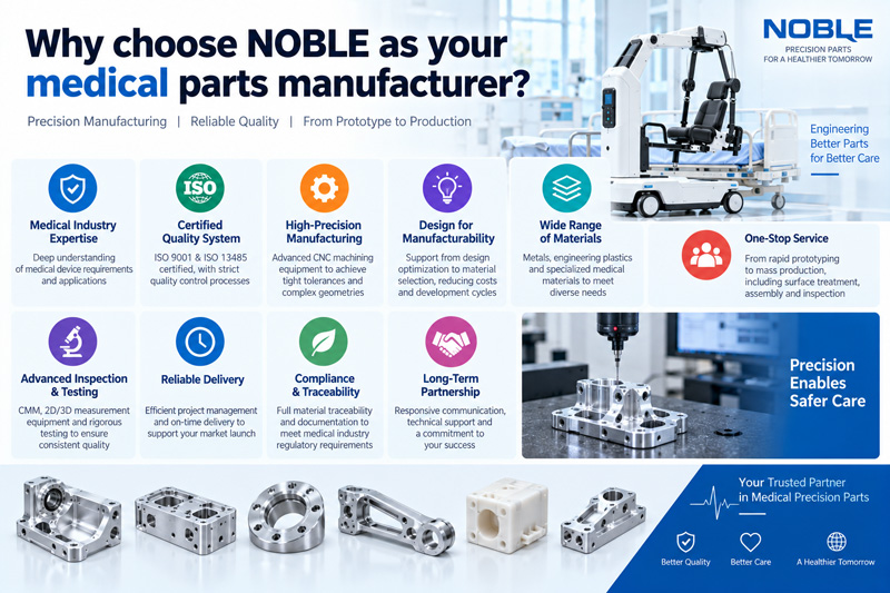 Why choose NOBLE as your medical parts manufacturer 3