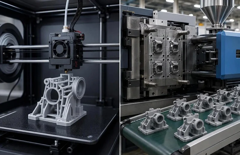 3D Printing vs Injection Molding Process Volume and Application Compared