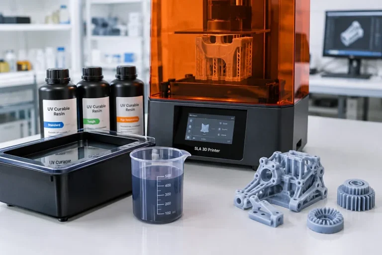 SLA Rapid Prototyping – hvordan det fungerer, materialer, fordeler og bruksområder